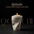 Qolachi Sculpted Ember Tealight Candle Holder