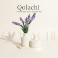 Qolachi Fluted Harmony Bundle — Ribbed Vase, Jar & Tray Set