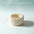 Lumière Sculptée — Sculptural Tealight Knot Shape Jar