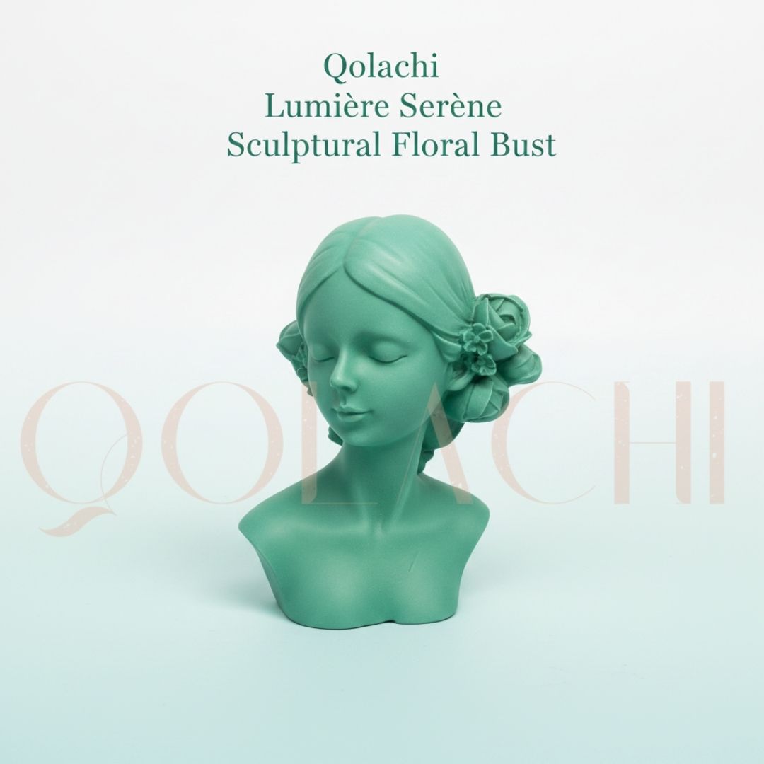 Lumière Serène — Sculptural Floral Bust