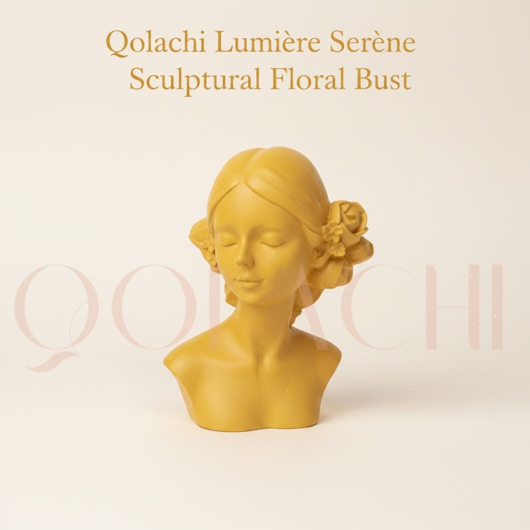 Lumière Serène — Sculptural Floral Bust