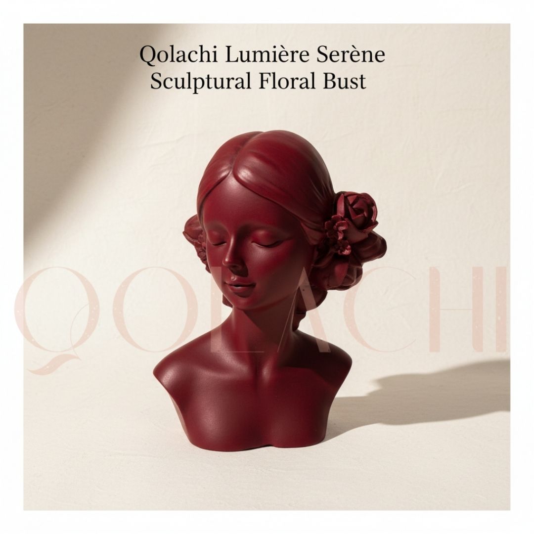 Lumière Serène — Sculptural Floral Bust
