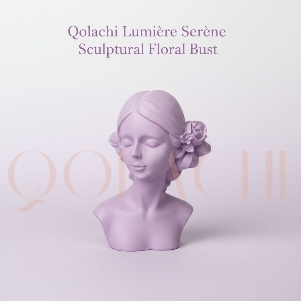 Lumière Serène — Sculptural Floral Bust