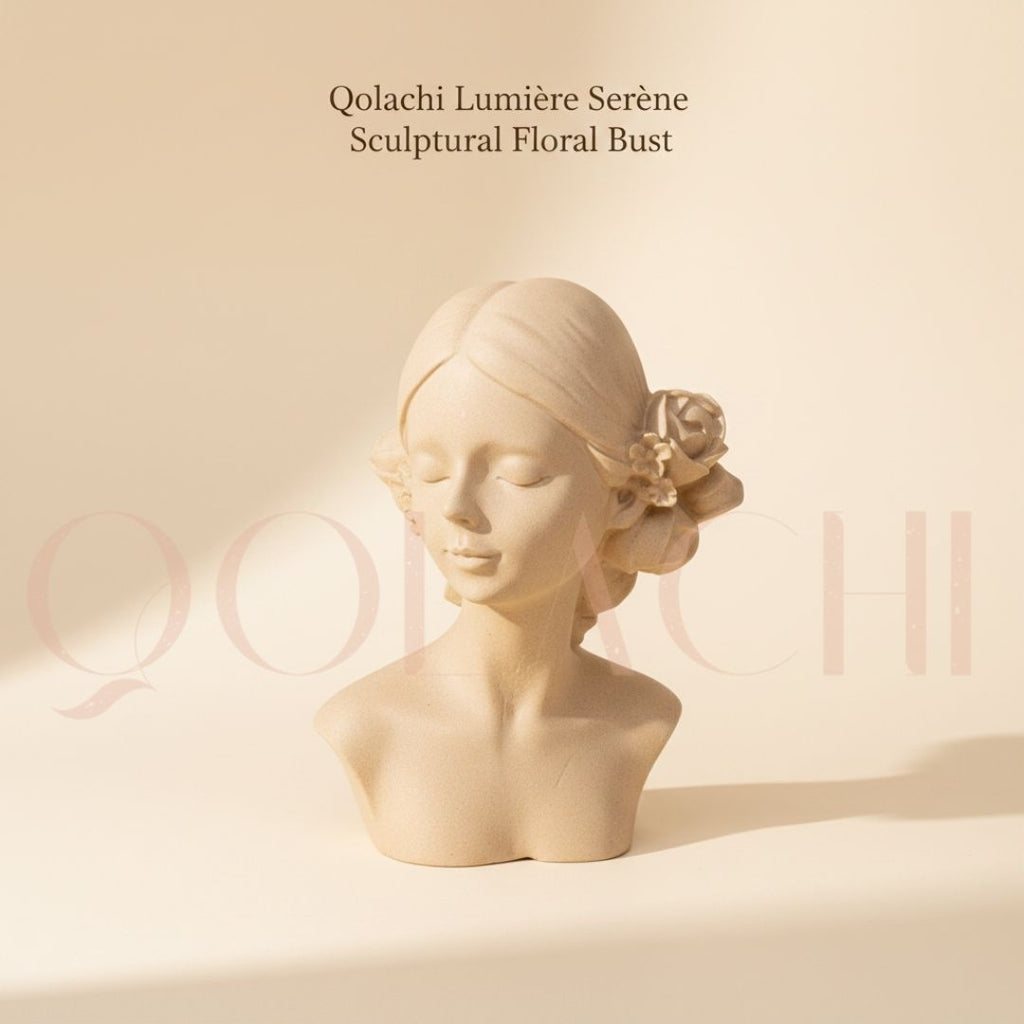 Lumière Serène — Sculptural Floral Bust