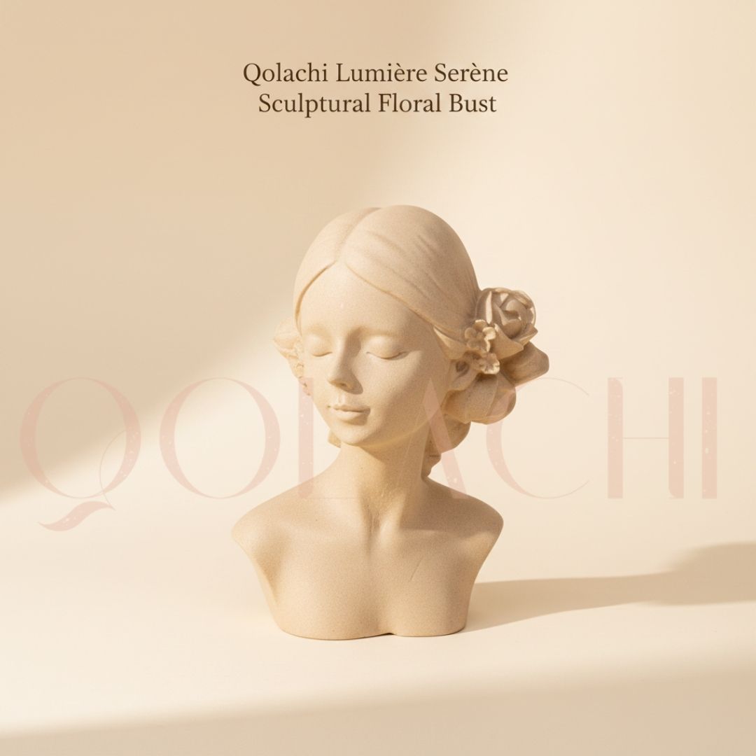 Lumière Serène — Sculptural Floral Bust