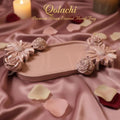 Premium Bloom Eternal Tray — Sculpted Floral Artisan Oval