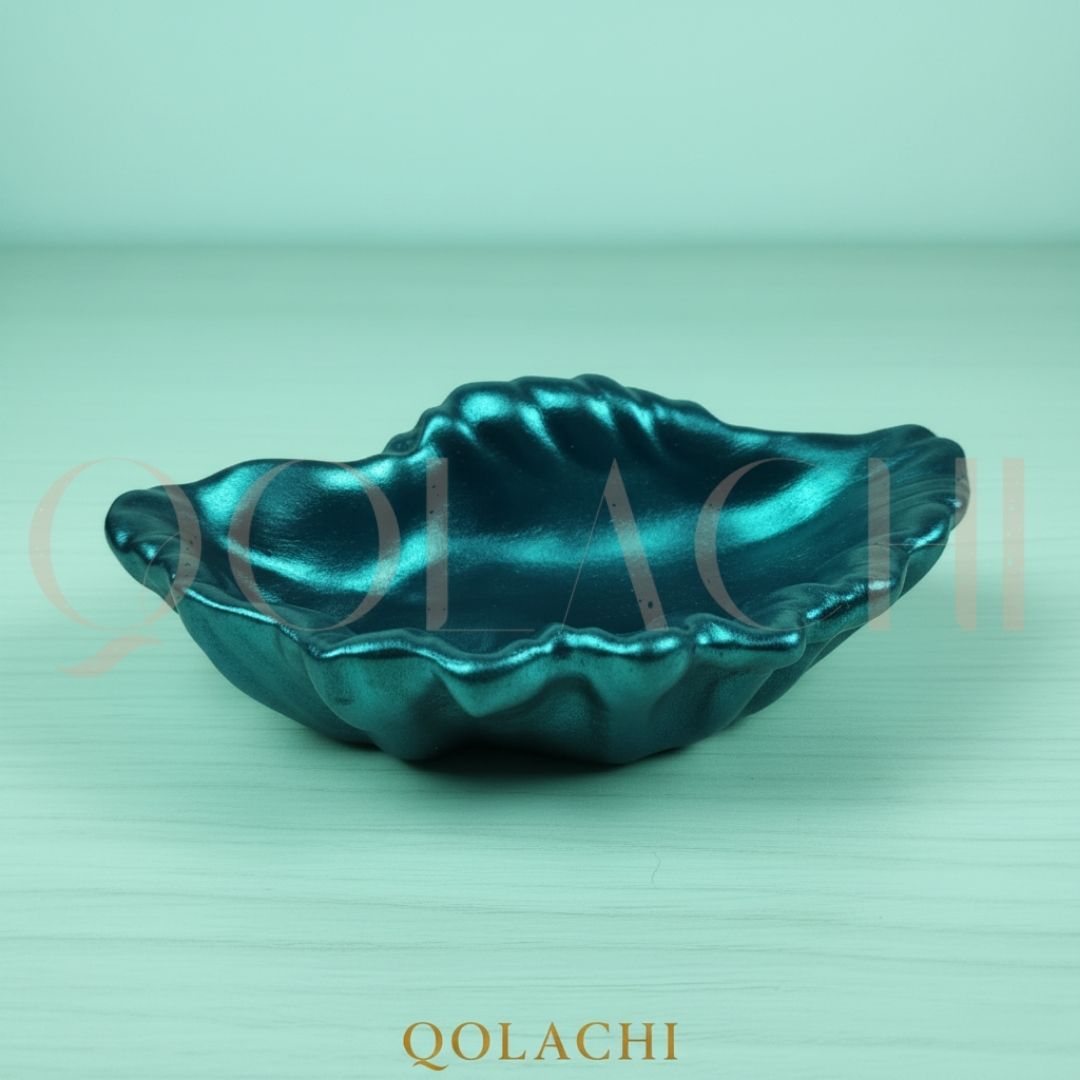Vintage Mid-Century Modern Italian Clamshell Pottery Bowl