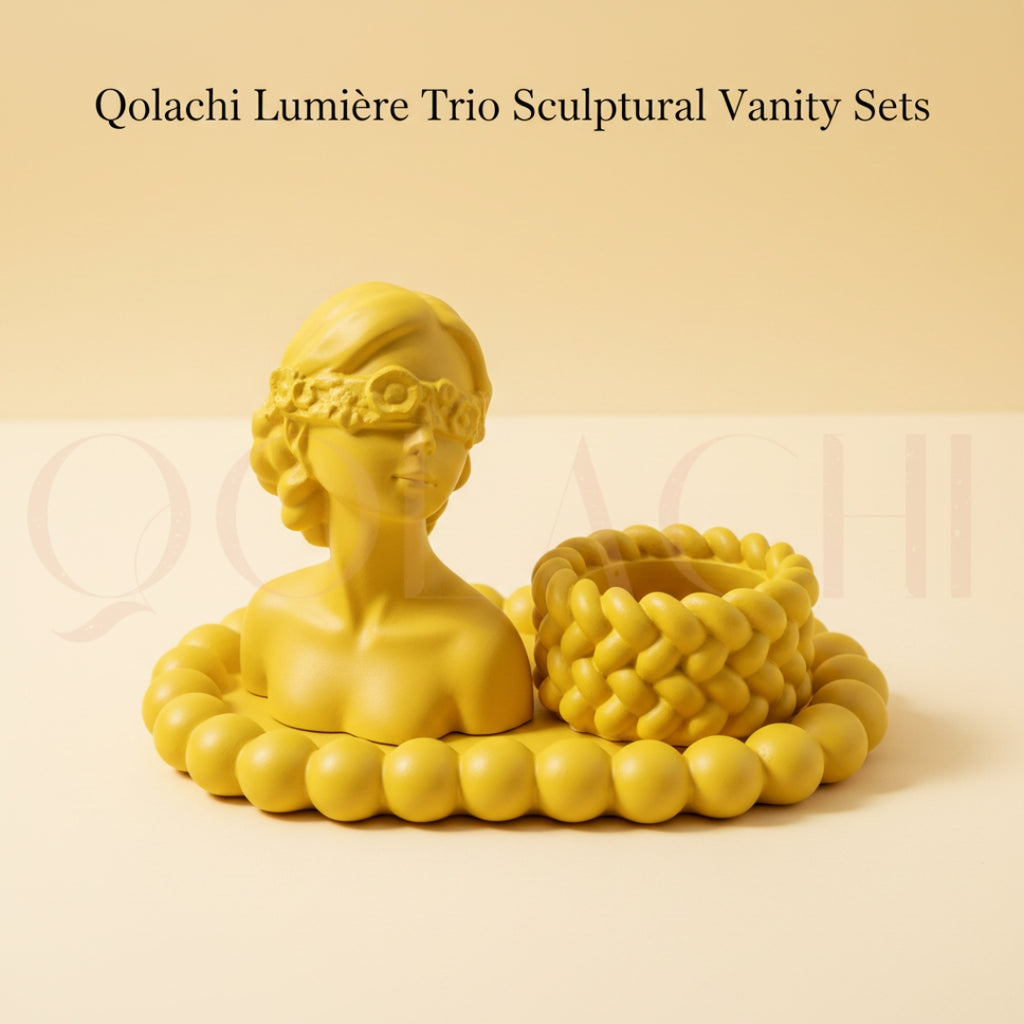 Lumière Trio Vanity Bundle Set— Sculptural Bundle Set by Qolachi Interiors