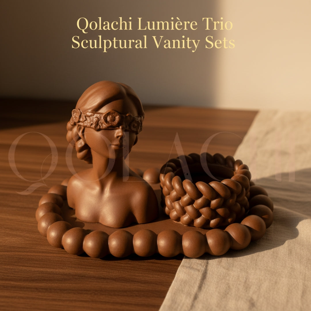 Lumière Trio Vanity Bundle Set— Sculptural Bundle Set by Qolachi Interiors