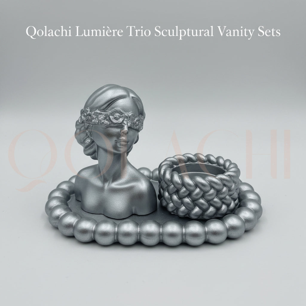Lumière Trio Vanity Bundle Set— Sculptural Bundle Set by Qolachi Interiors