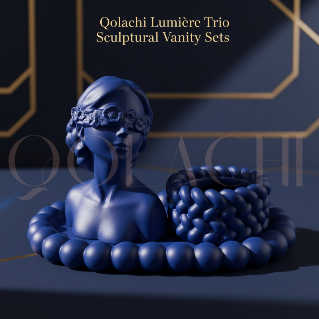 Lumière Trio Vanity Bundle Set— Sculptural Bundle Set by Qolachi Interiors