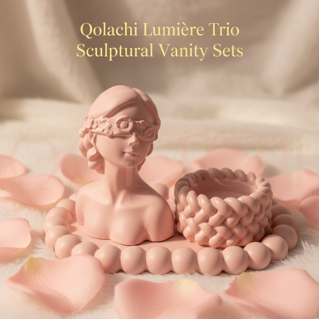 Lumière Trio Vanity Bundle Set— Sculptural Bundle Set by Qolachi Interiors