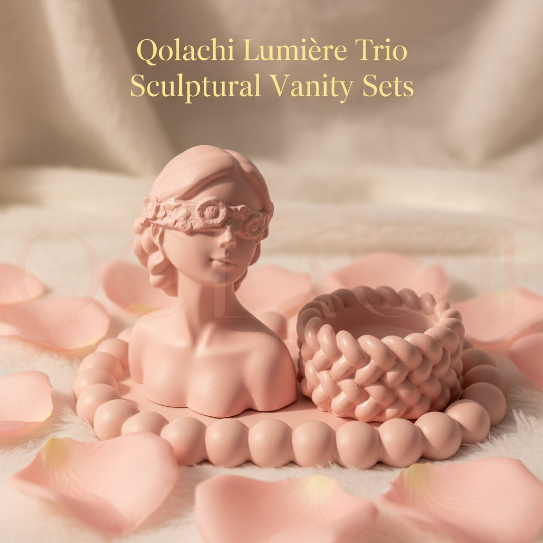 Lumière Trio Vanity Bundle Set— Sculptural Bundle Set by Qolachi Interiors