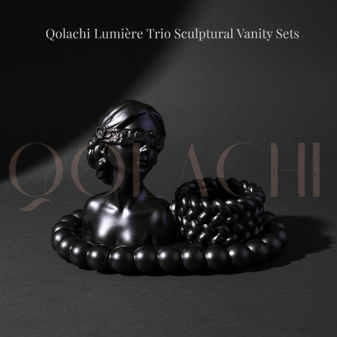 Lumière Trio Vanity Bundle Set— Sculptural Bundle Set by Qolachi Interiors