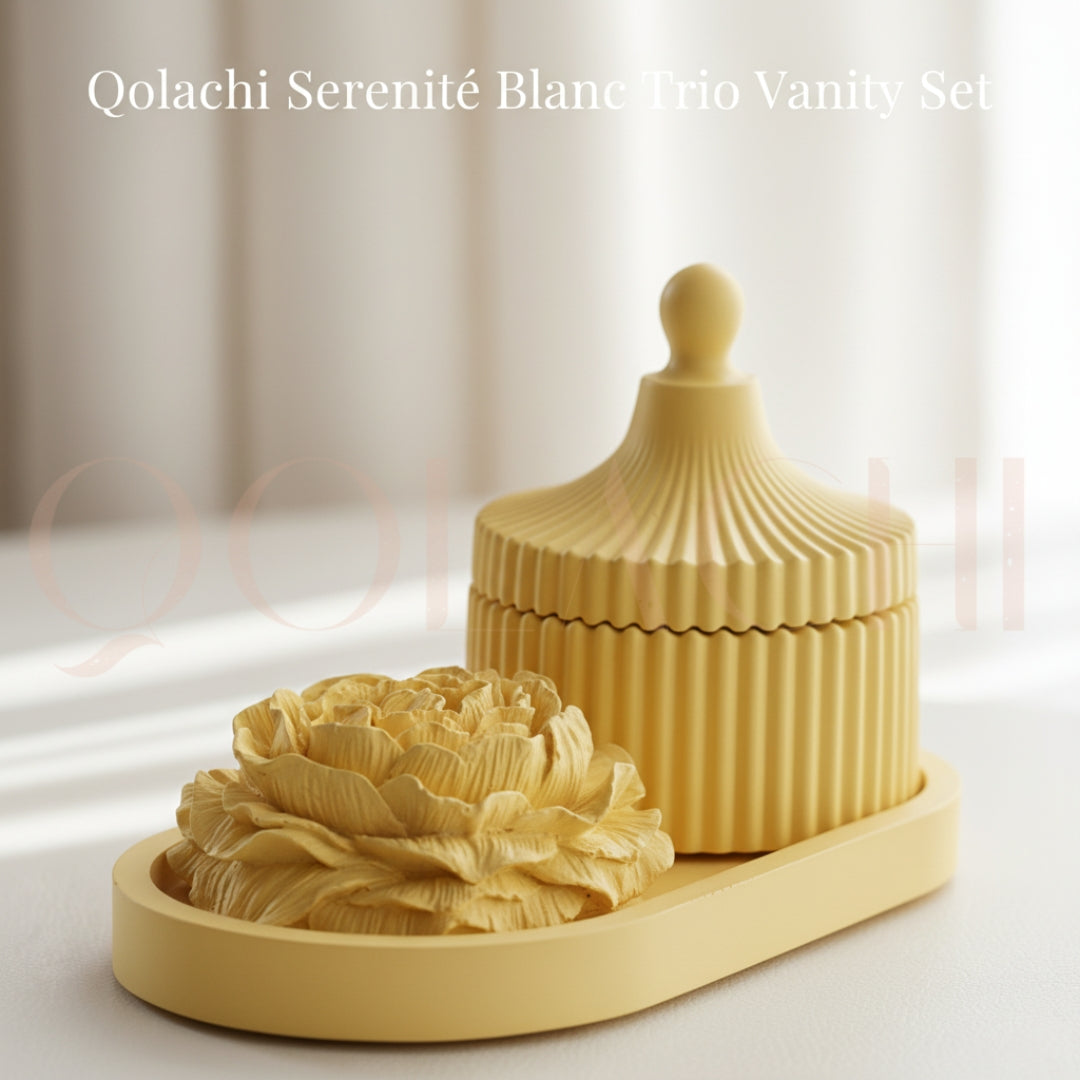 Serenité Blanc — Trio Vanity Set