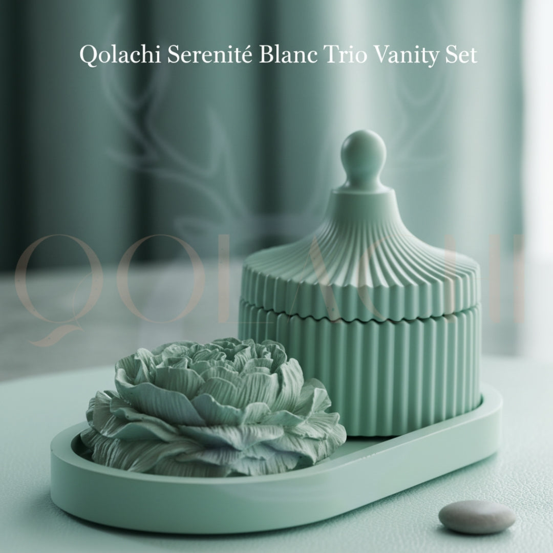 Serenité Blanc — Trio Vanity Set