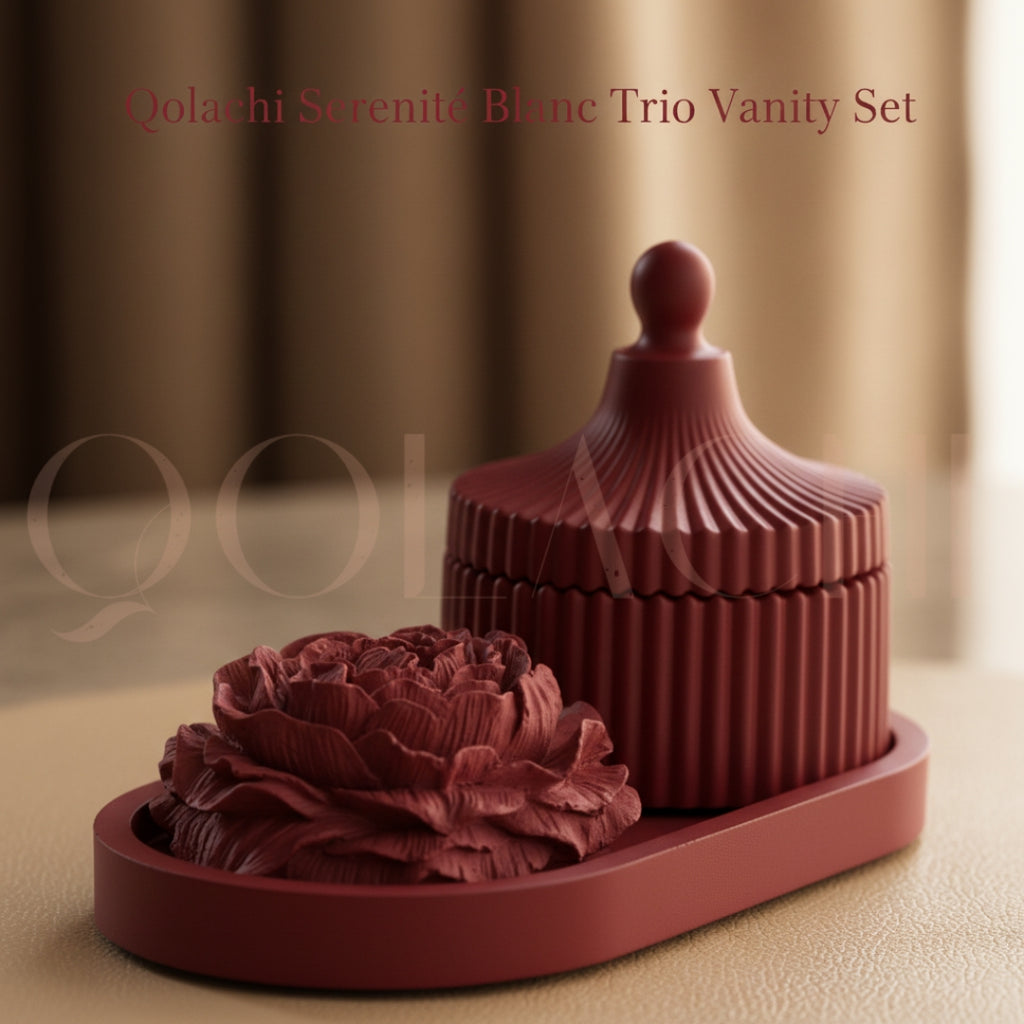 Serenité Blanc — Trio Vanity Set