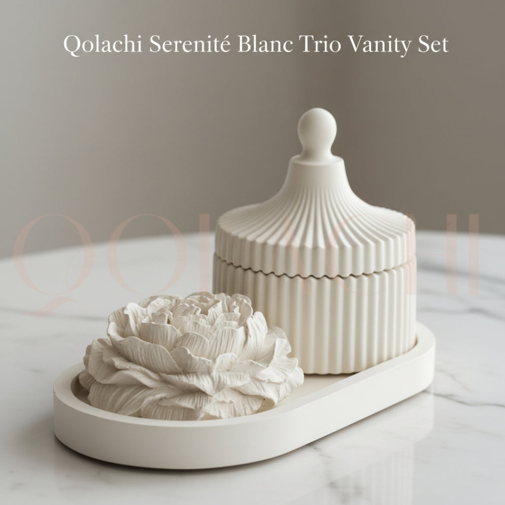 Serenité Blanc — Trio Vanity Set