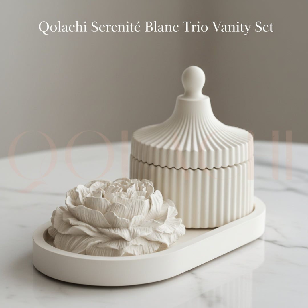 Serenité Blanc — Trio Vanity Set