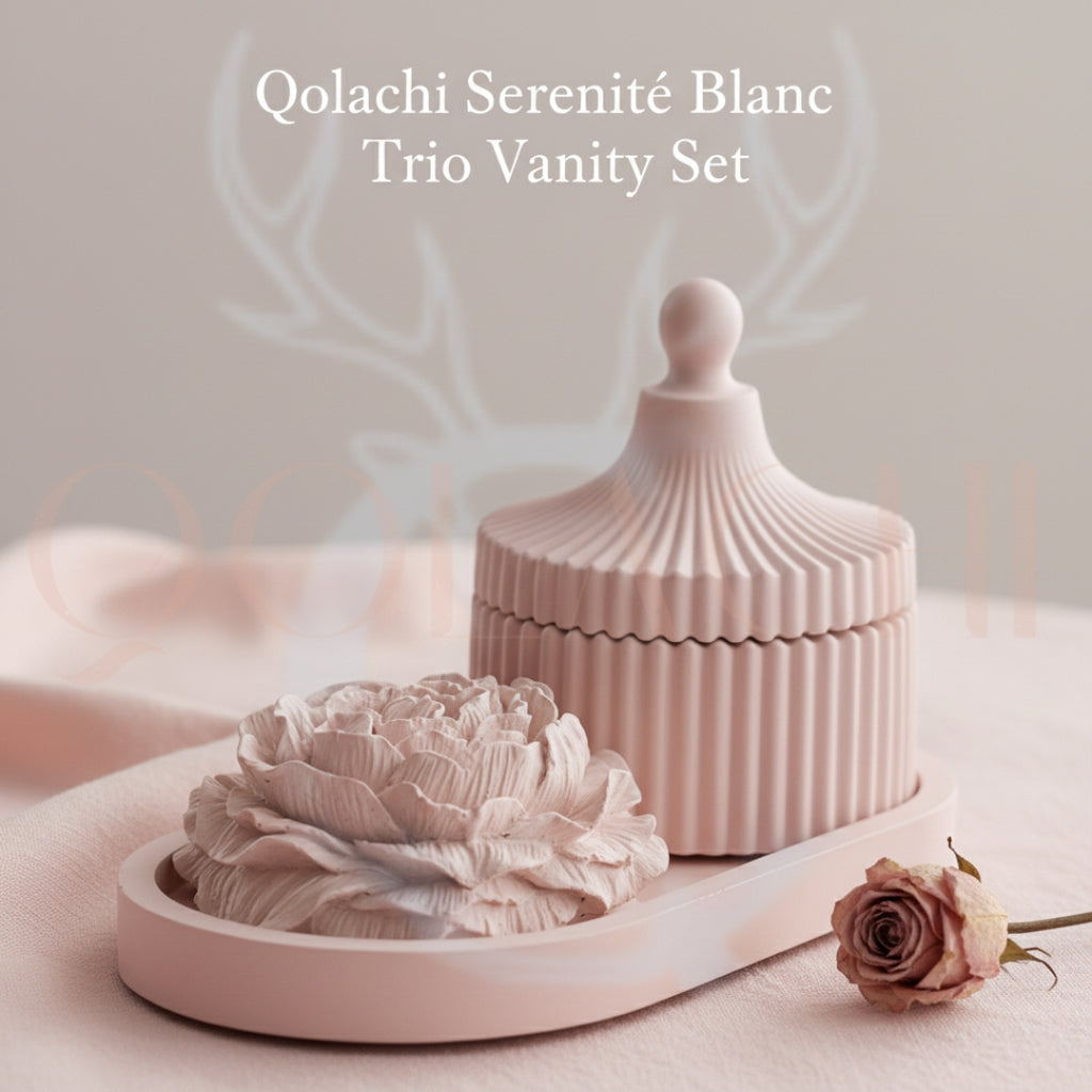 Serenité Blanc — Trio Vanity Set