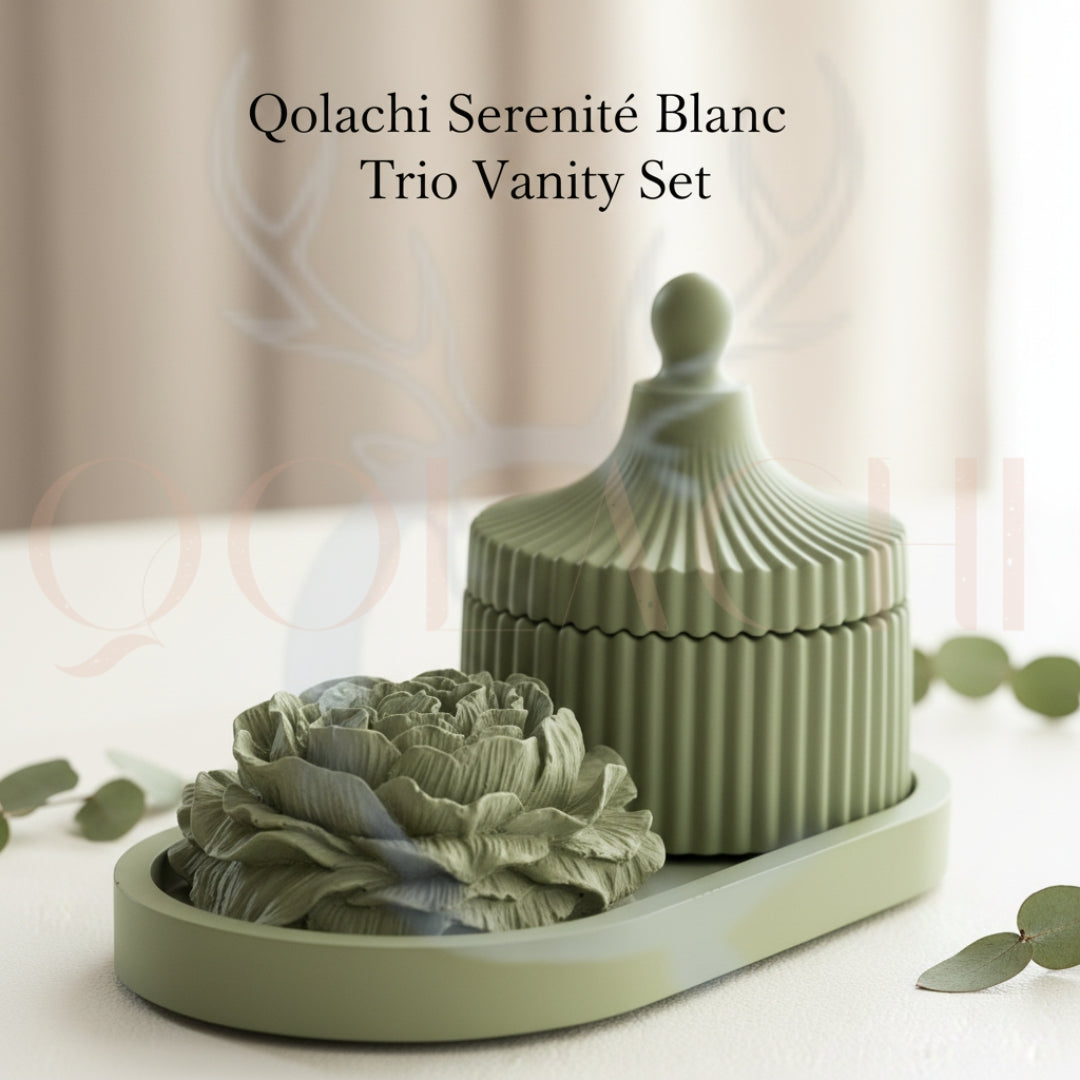 Serenité Blanc — Trio Vanity Set