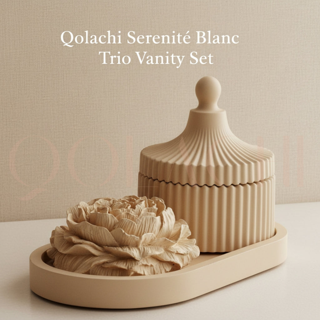 Serenité Blanc — Trio Vanity Set