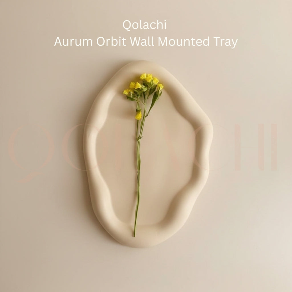 Qolachi Aurum Orbit Tray Vase