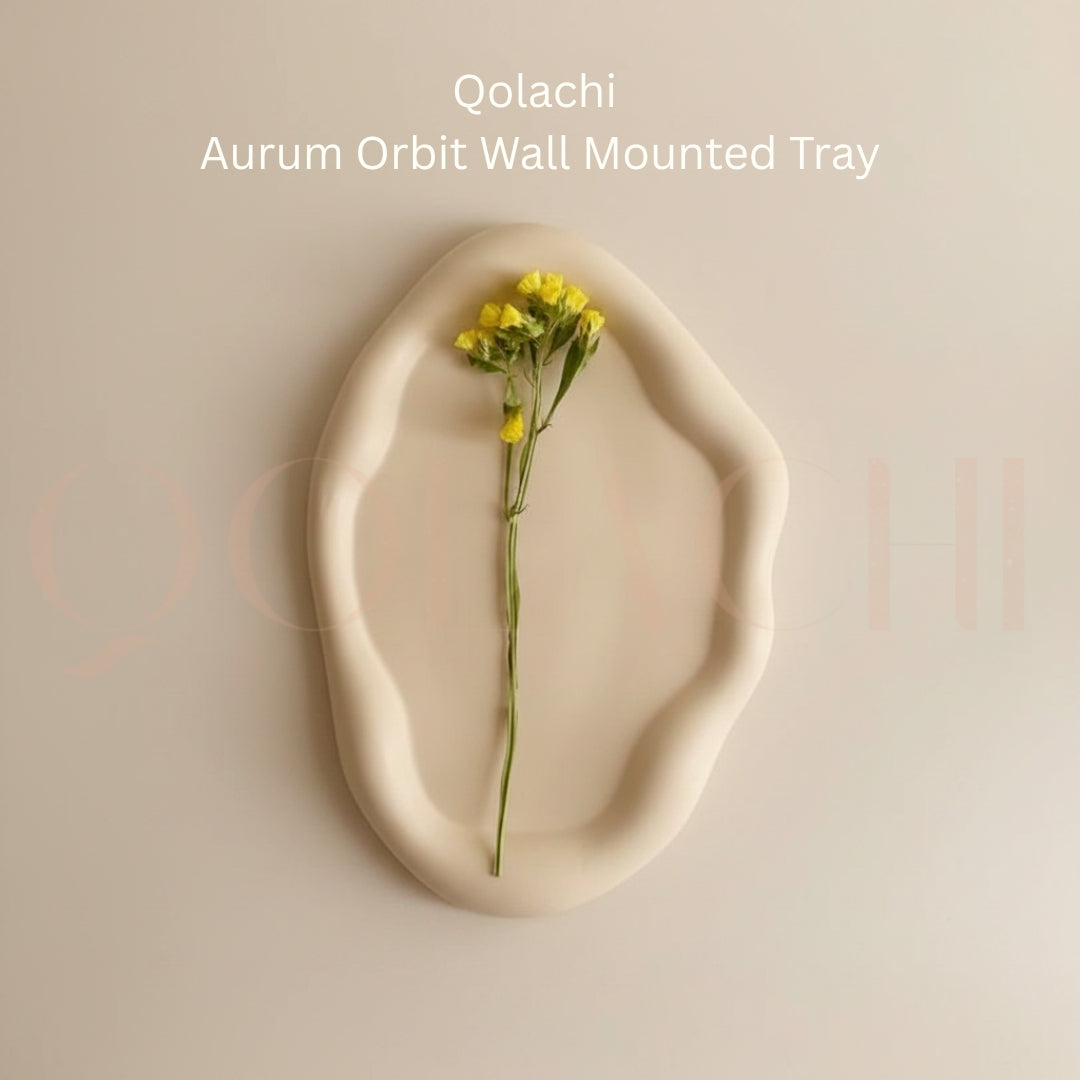 Qolachi Aurum Orbit Tray Vase