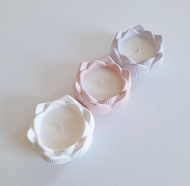 Lotus Bloom Ceramic Candle Vessel — Qolachi Signature