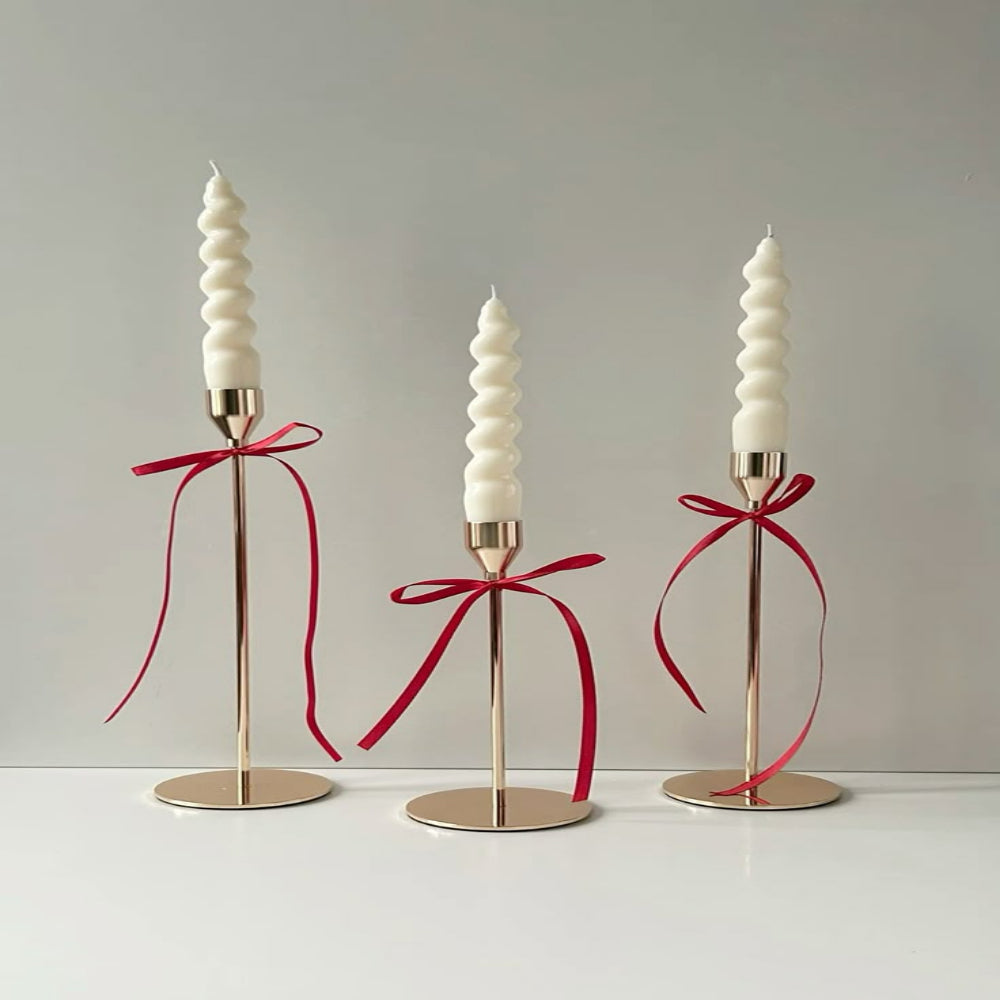Metal candlestick holders (3 Piece Set)