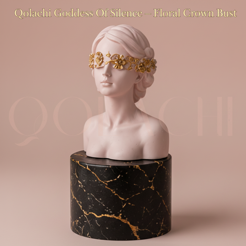 Goddess of Silence — Handcrafted Floral Crown Bust