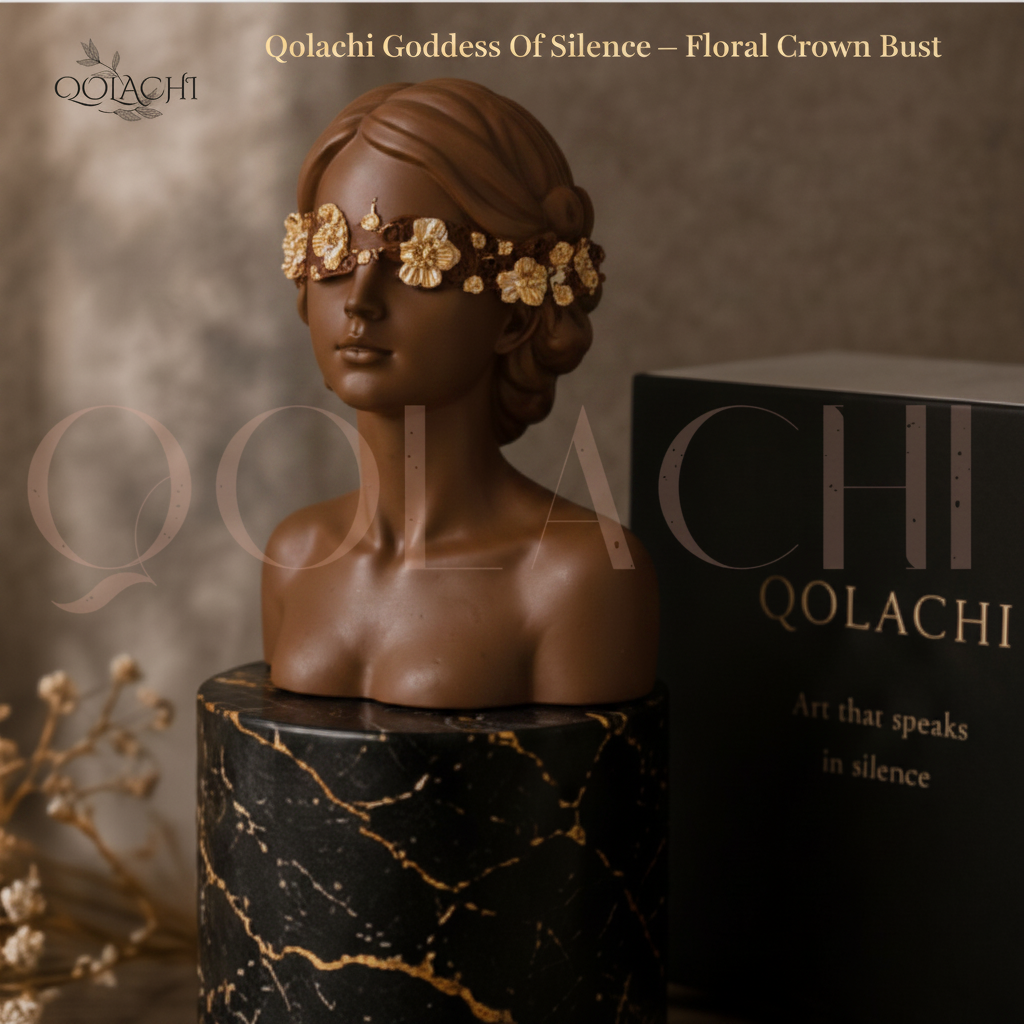 Goddess of Silence — Handcrafted Floral Crown Bust