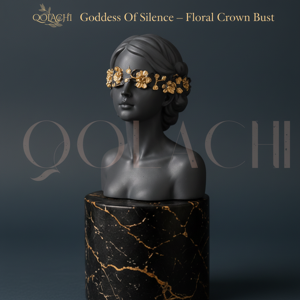 Goddess of Silence — Handcrafted Floral Crown Bust
