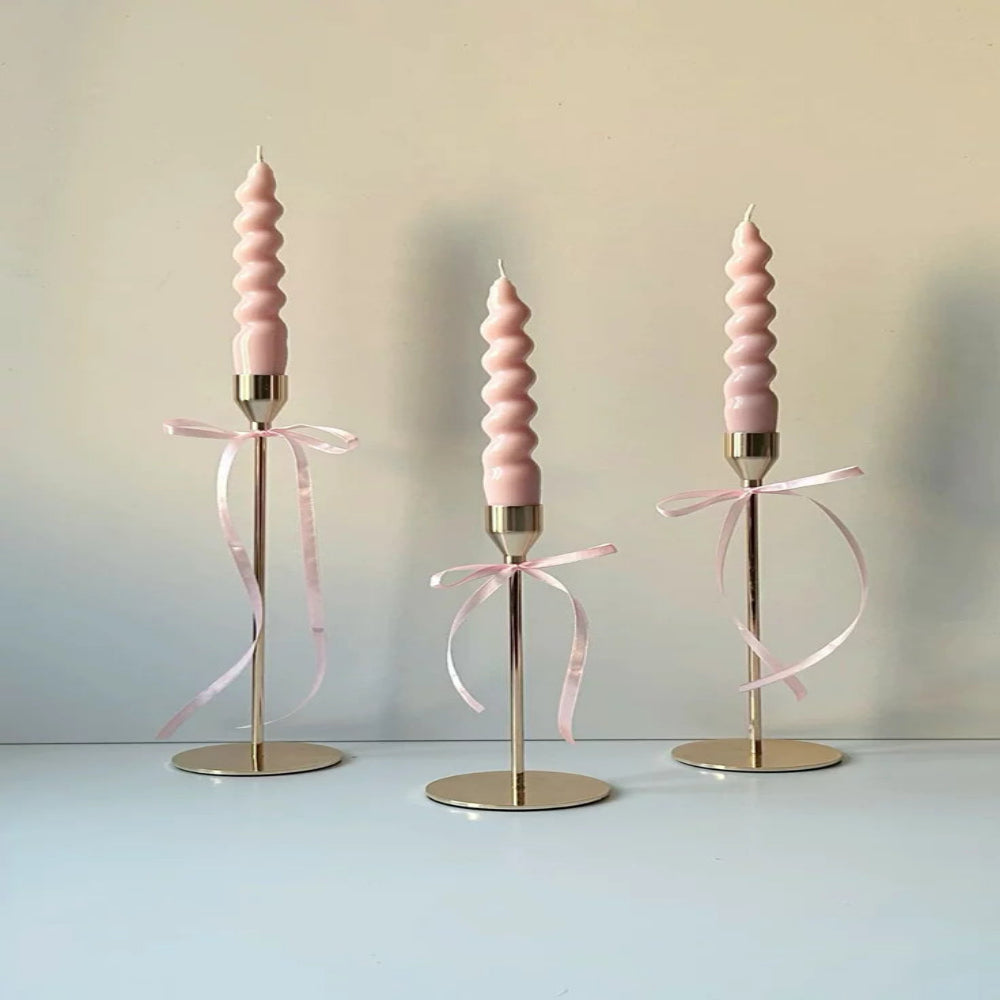 Metal candlestick holders (3 Piece Set)