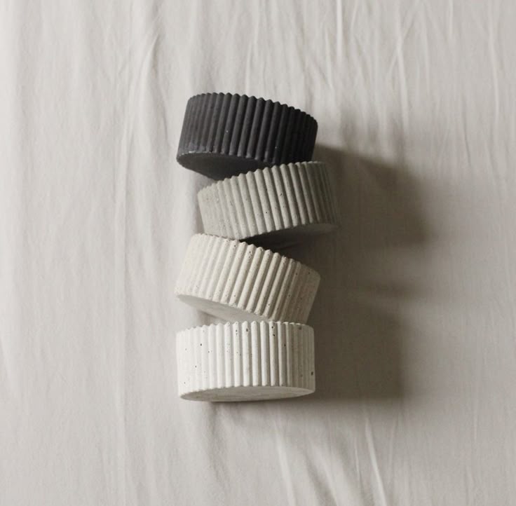 Qolachi Atelier Ribbed Ceramic Trinket Jar