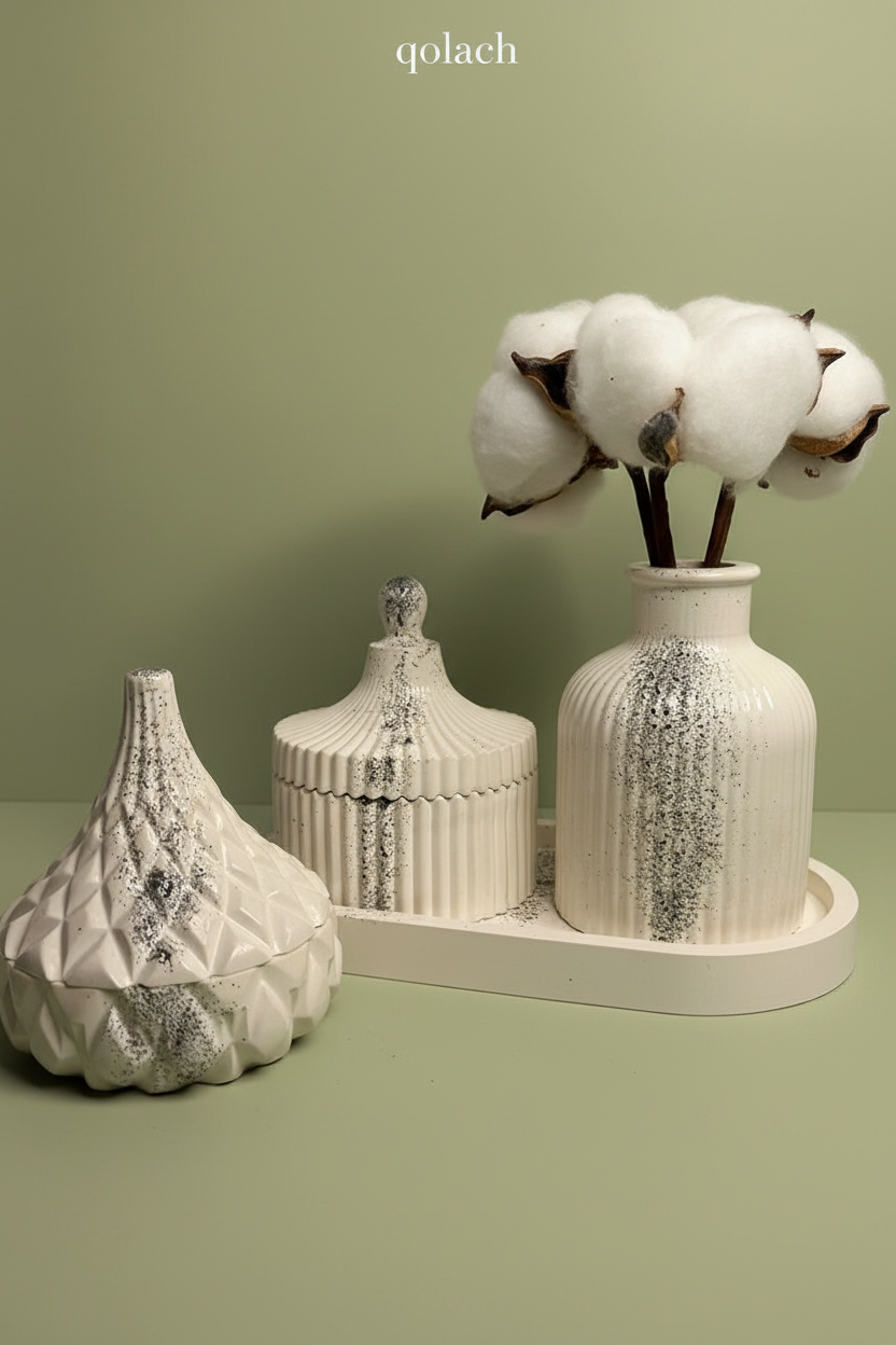 The Serein Collection — Premium 4-Piece Ceramic Décor Bundle