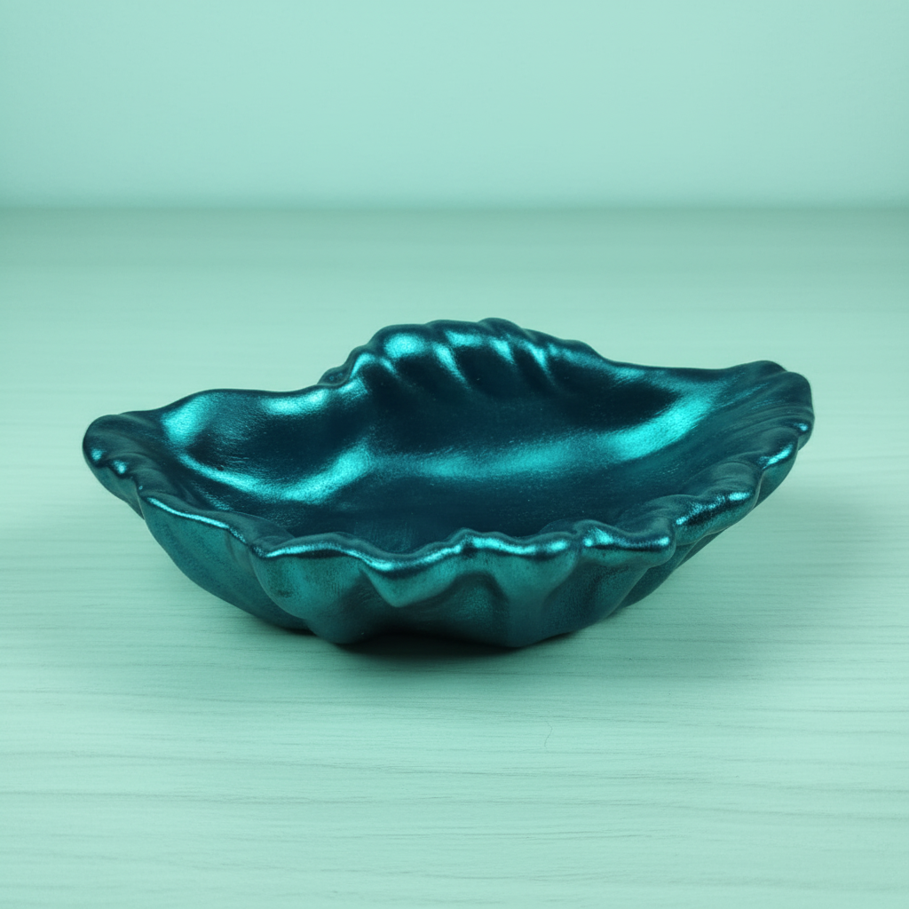 Vintage Mid-Century Modern Italian Clamshell Pottery Bowl