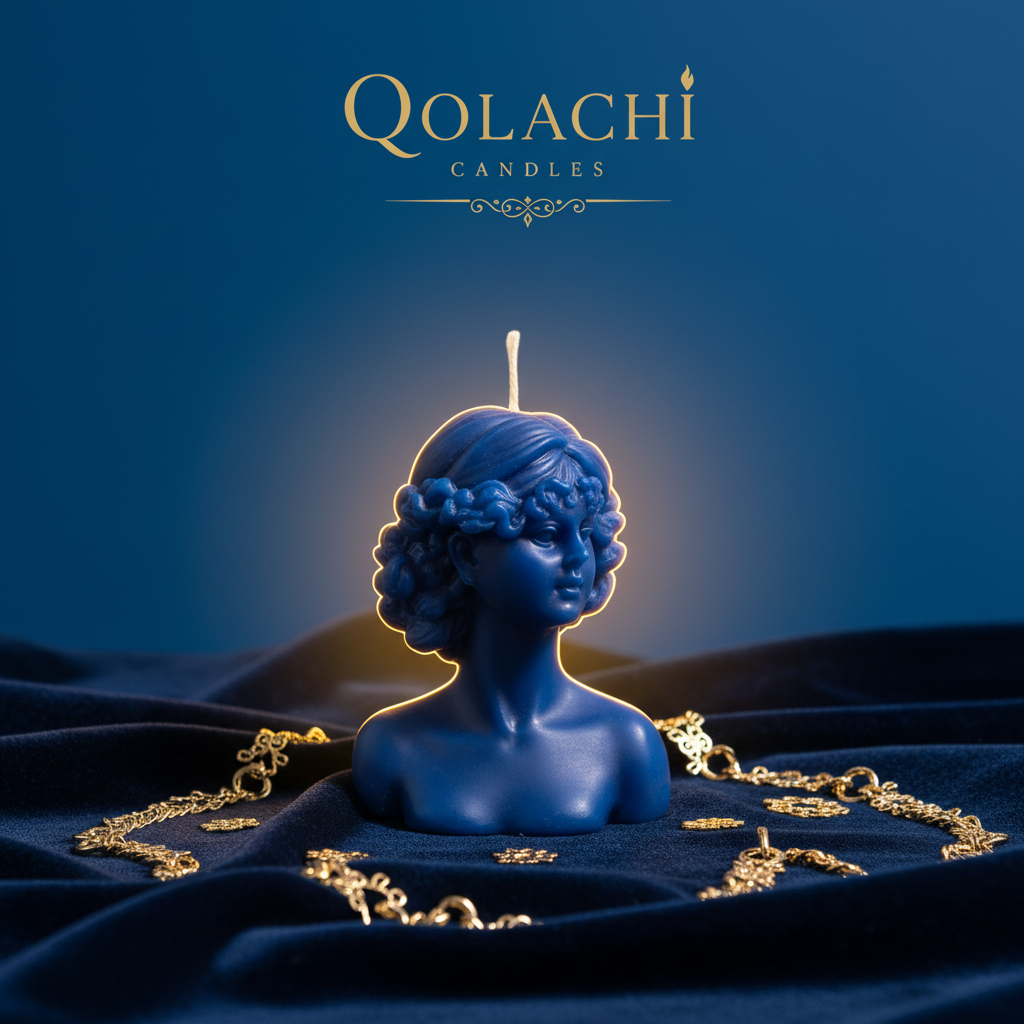 Qolachi Candles — Royal Blue Single Tone