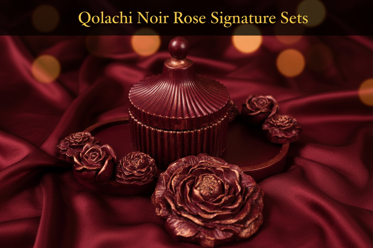 Burgundy × Copper - Qolachi Noir Rose Signature Set
