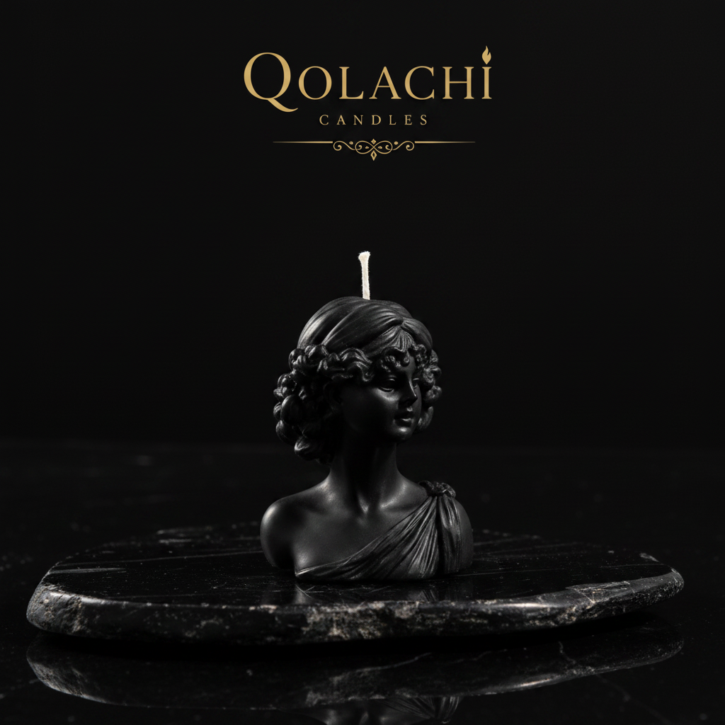 Qolachi Candles — Black Single Tone