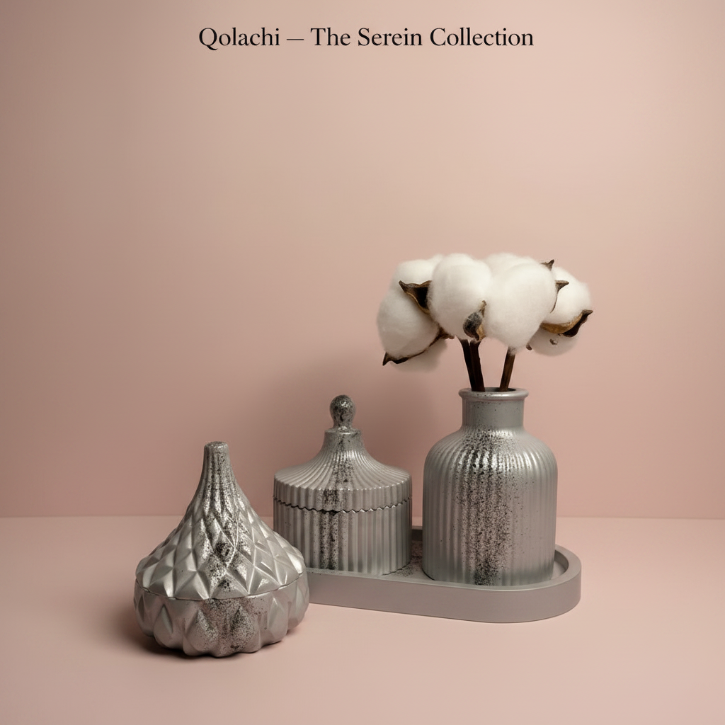 Serein Collection silver grey ceramic set