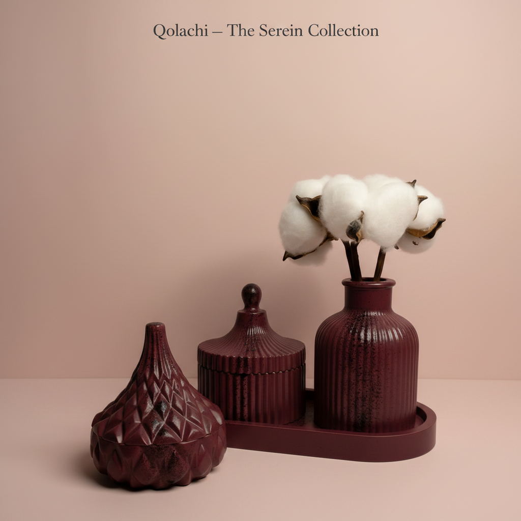 Serein Collection red wine ceramic set