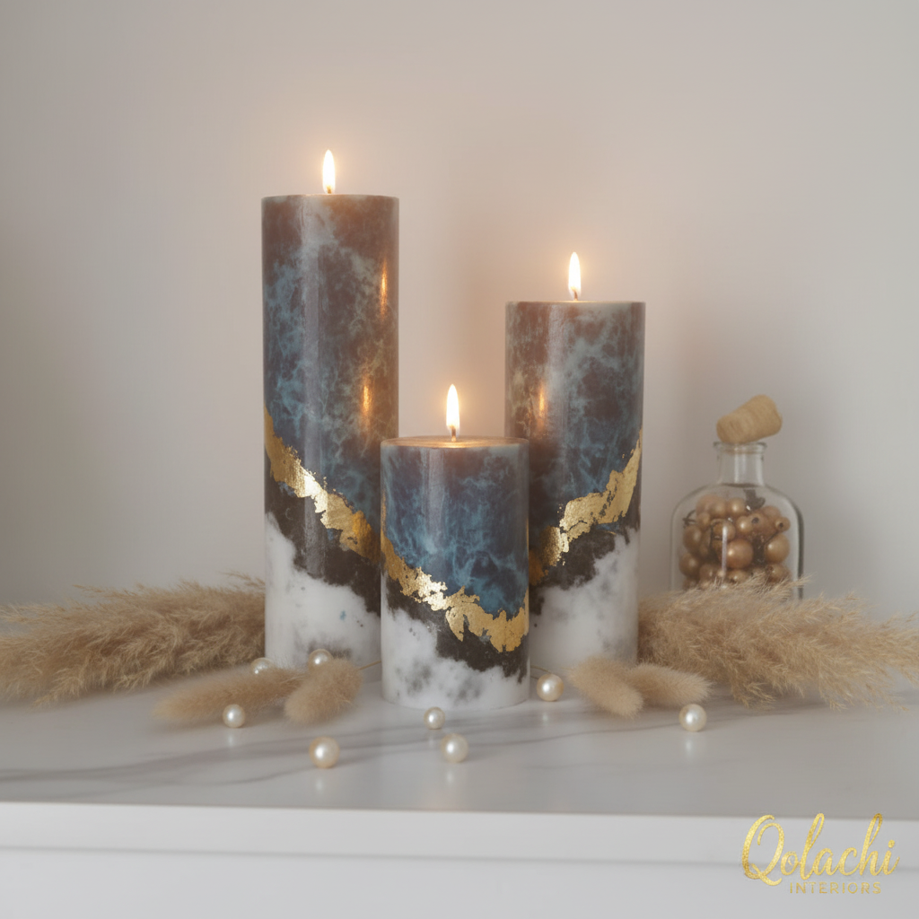 Oceanic Luxe Pillar Candle Collection