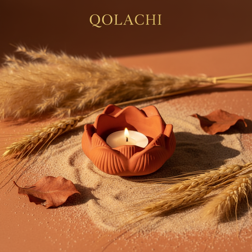 Qolachi Lotus Bloom — Terracotta branded product image