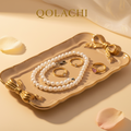 Qolachi Bow Bliss Accent Tray