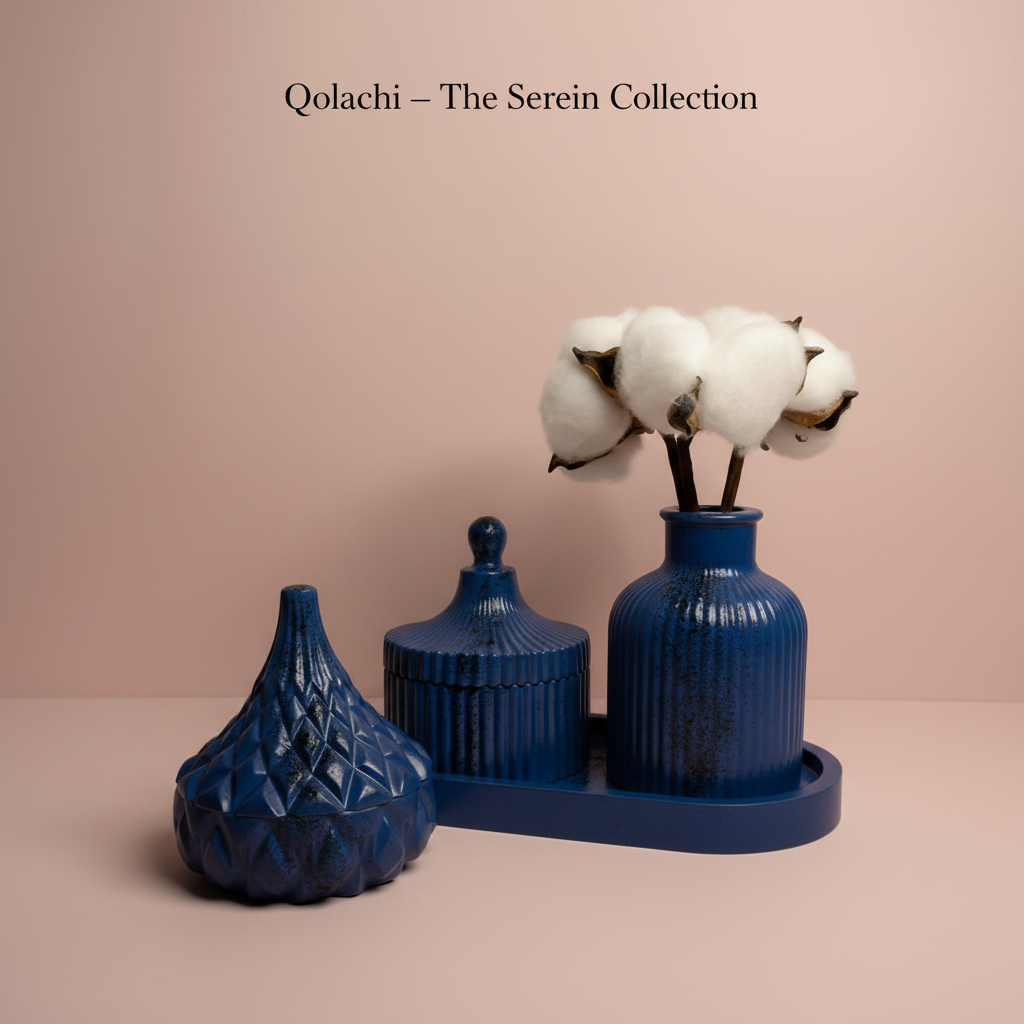 Serein Collection royal blue ceramic set