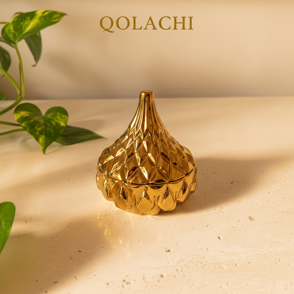 Lumière Dome Trinket Vessel — Premium Metallic Finish Collection