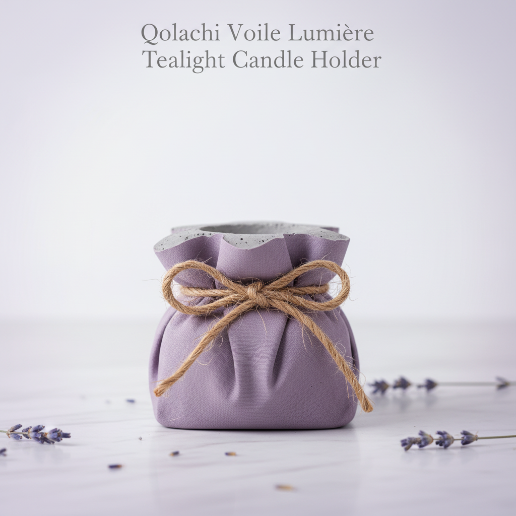 Voile Lumière Tealight Candle Holder — Lavender Purple