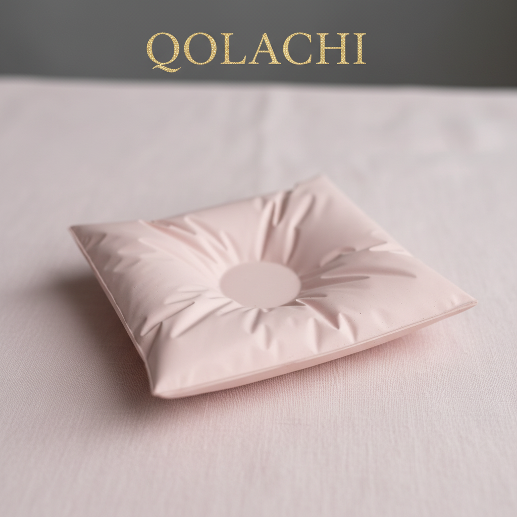 Qolachi Pillow Stone - Blush Petal rose pink candle holder