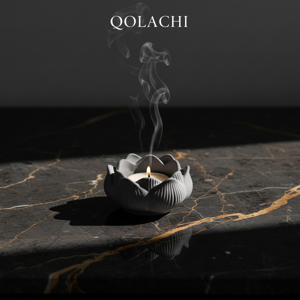 Qolachi Lotus Bloom — Charcoal Grey branded product image